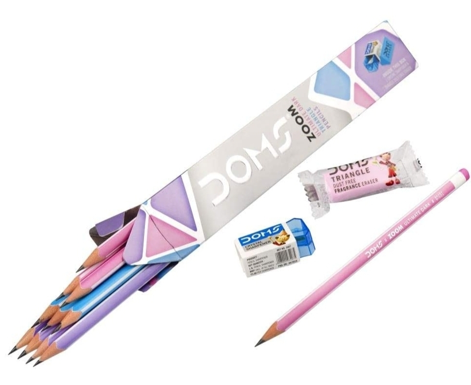 Doms Zoom Triangle Pencil Pack of 10 Pencils